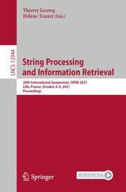 Cover von String Processing and Information Retrieval