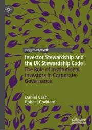 Cover von Investor Stewardship and the UK Stewardship Code