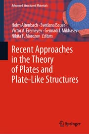 Cover von Recent Approaches in the Theory of Plates and Plate-Like Structures