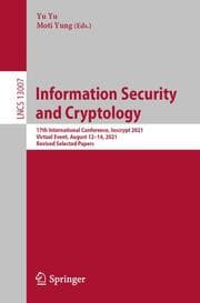 Cover von Information Security and Cryptology