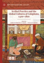 Cover von Scribal Practice and the Global Cultures of Colophons, 1400-1800