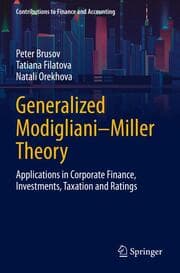 Cover von Generalized Modigliani-Miller Theory