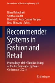 Cover von Recommender Systems in Fashion and Retail
