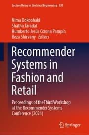 Cover von Recommender Systems in Fashion and Retail