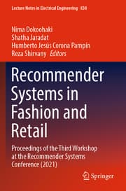 Cover von Recommender Systems in Fashion and Retail