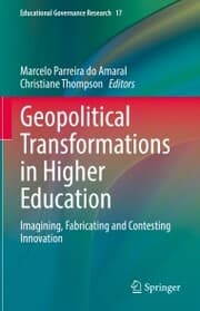 Cover von Geopolitical Transformations in Higher Education
