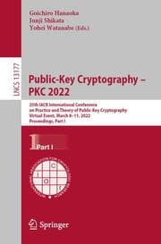 Cover von Public-Key Cryptography - PKC 2022