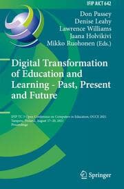 Cover von Digital Transformation of Education and Learning - Past, Present and Future