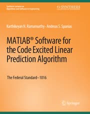 Cover von MATLAB® Software for the Code Excited Linear Prediction Algorithm