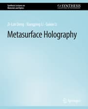 Cover von Metasurface Holography