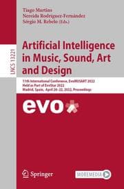 Cover von Artificial Intelligence in Music, Sound, Art and Design