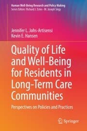 Cover von Quality of Life and Well-Being for Residents in Long-Term Care Communities