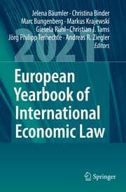 Cover von European Yearbook of International Economic Law 2021