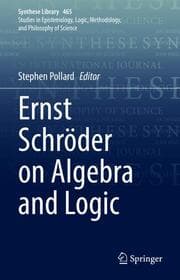 Cover von Ernst Schroder on Algebra and Logic