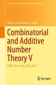 Cover von Combinatorial and Additive Number Theory V