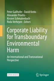 Cover von Corporate Liability for Transboundary Environmental Harm