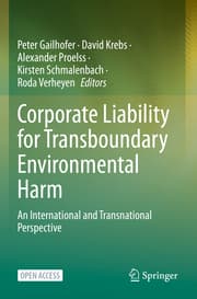Cover von Corporate Liability for Transboundary Environmental Harm