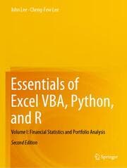 Cover von Essentials of Excel VBA, Python, and R