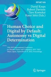 Cover von Human Choice and Digital by Default: Autonomy vs Digital Determination