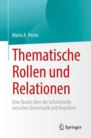 Cover von Thematische Rollen und Relationen
