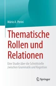 Cover von Thematische Rollen und Relationen