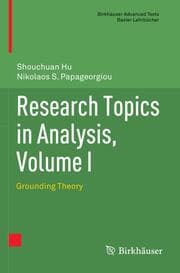 Cover von Research Topics in Analysis, Volume I