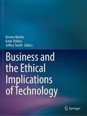 Cover von Business and the Ethical Implications of Technology