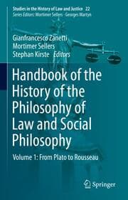 Cover von Handbook of the History of the Philosophy of Law and Social Philosophy