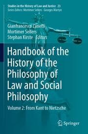 Cover von Handbook of the History of the Philosophy of Law and Social Philosophy