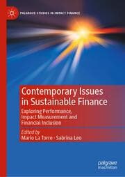 Cover von Contemporary Issues in Sustainable Finance