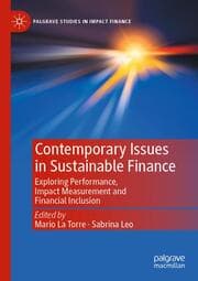 Cover von Contemporary Issues in Sustainable Finance