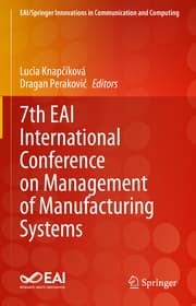 Cover von 7th EAI International Conference on Management of Manufacturing Systems