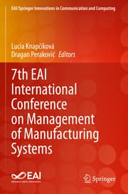Cover von 7th EAI International Conference on Management of Manufacturing Systems
