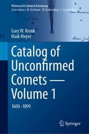 Cover von Catalog of Unconfirmed Comets - Volume 1