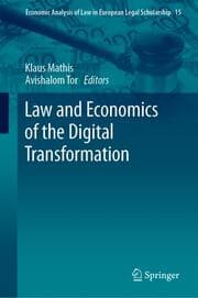 Cover von Law and Economics of the Digital Transformation
