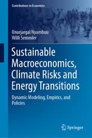 Cover von Sustainable Macroeconomics, Climate Risks and Energy Transitions