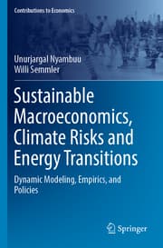 Cover von Sustainable Macroeconomics, Climate Risks and Energy Transitions
