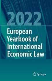 Cover von European Yearbook of International Economic Law 2022