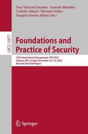 Cover von Foundations and Practice of Security