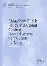 Cover von Behavioral Public Policy in a Global Context