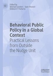 Cover von Behavioral Public Policy in a Global Context