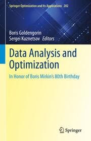 Cover von Data Analysis and Optimization
