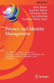 Cover von Privacy and Identity Management