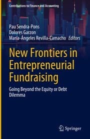 Cover von New Frontiers in Entrepreneurial Fundraising
