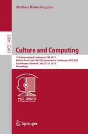 Cover von Culture and Computing