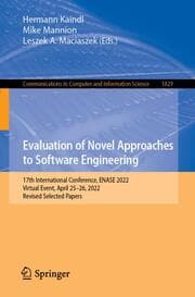 Cover von Evaluation of Novel Approaches to Software Engineering