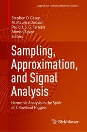 Cover von Sampling, Approximation, and Signal Analysis
