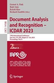 Cover von Document Analysis and Recognition - ICDAR 2023