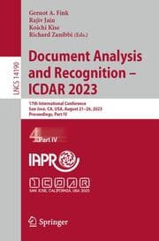 Cover von Document Analysis and Recognition - ICDAR 2023