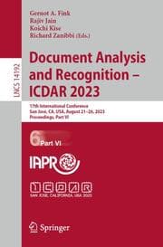 Cover von Document Analysis and Recognition - ICDAR 2023